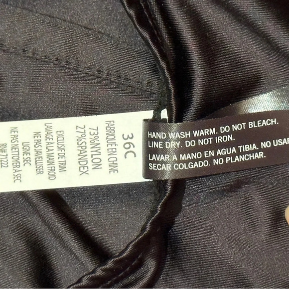 STEVE MADDEN Rhinestone Glam Corset BLACK Silky Soft SZ 36C - Picture 8 of 9